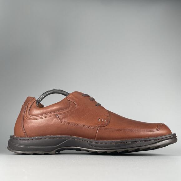 Timberland 73512 Men’s 9-9.5 Brown Leather Smart Comfort Oxfords Shoe Waterproof - Picture 5 of 9